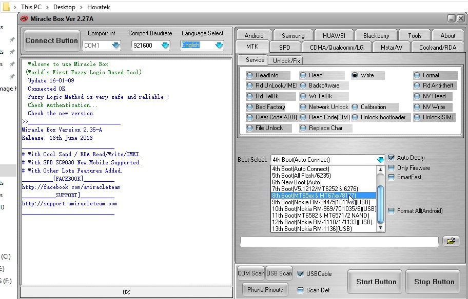 How to Boot RM 1136 in Miracle Box